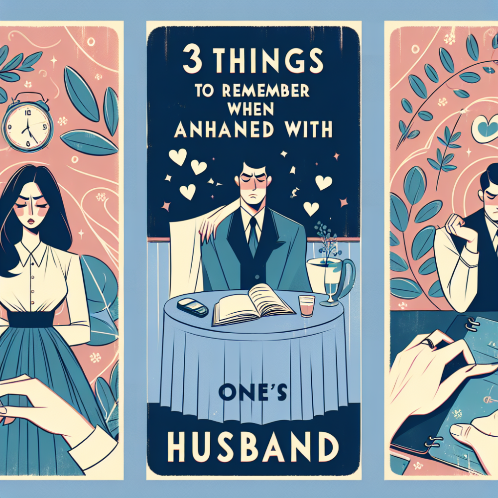 夫にイラッとしたとき、思い出したい3つのこと