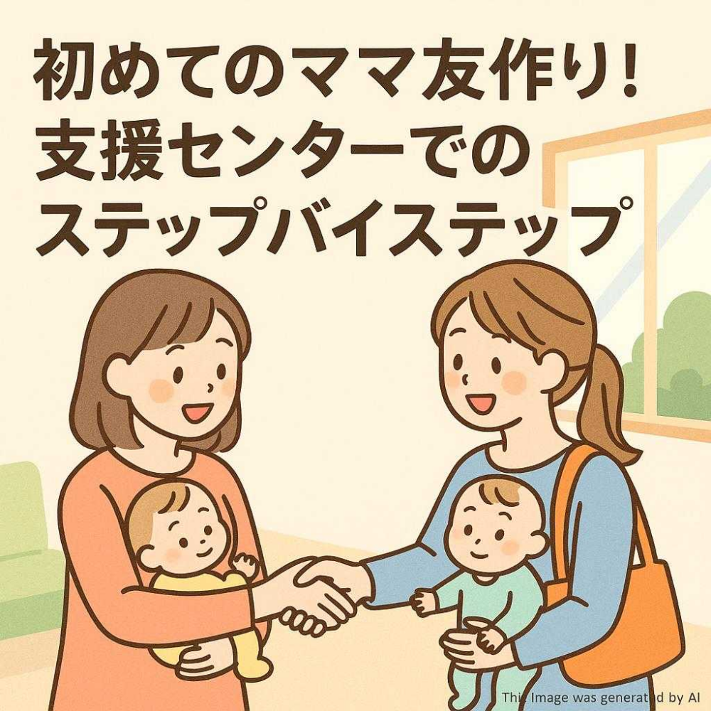 初めてのママ友作り！支援センターでのステップバイステップ