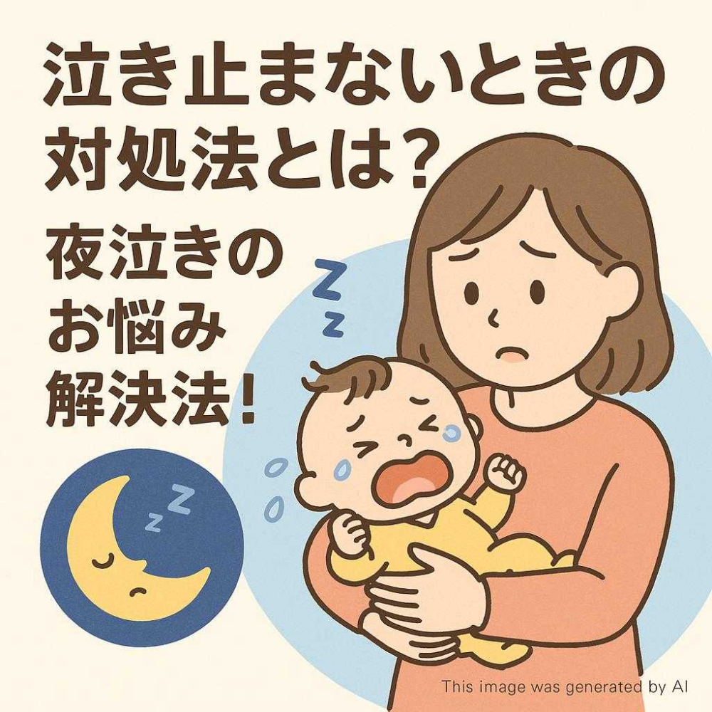 泣き止まないときの対処法とは？夜泣きのお悩み解決法！