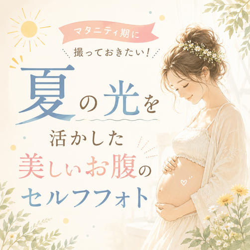 マタニティ期に撮っておきたい！夏の光を活かした美しいお腹のセルフフォト