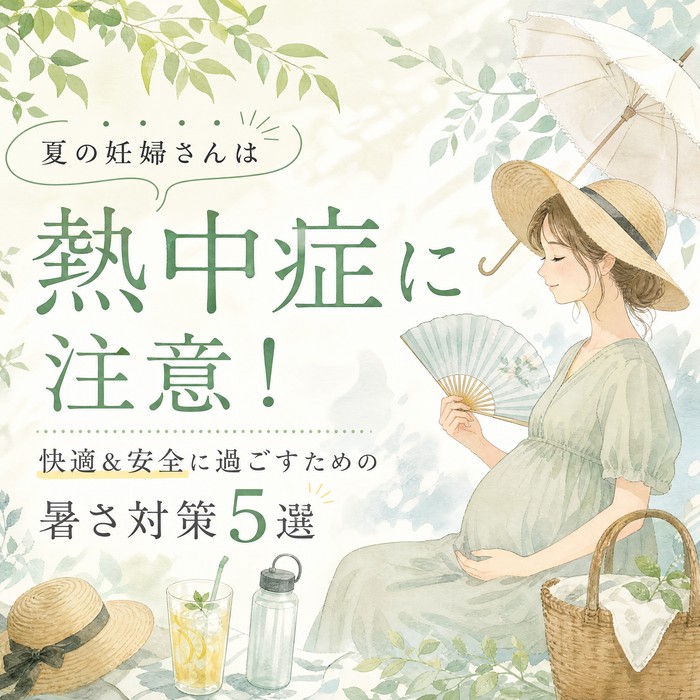夏の妊婦さんは熱中症に注意！快適＆安全に過ごすための暑さ対策5選