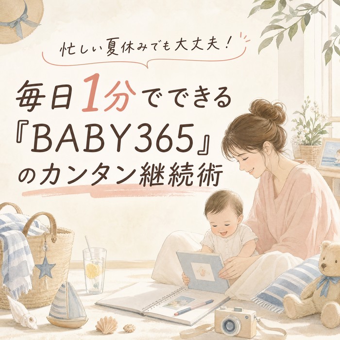 忙しい日々でも大丈夫！毎日1分でできる「BABY365」のカンタン継続術