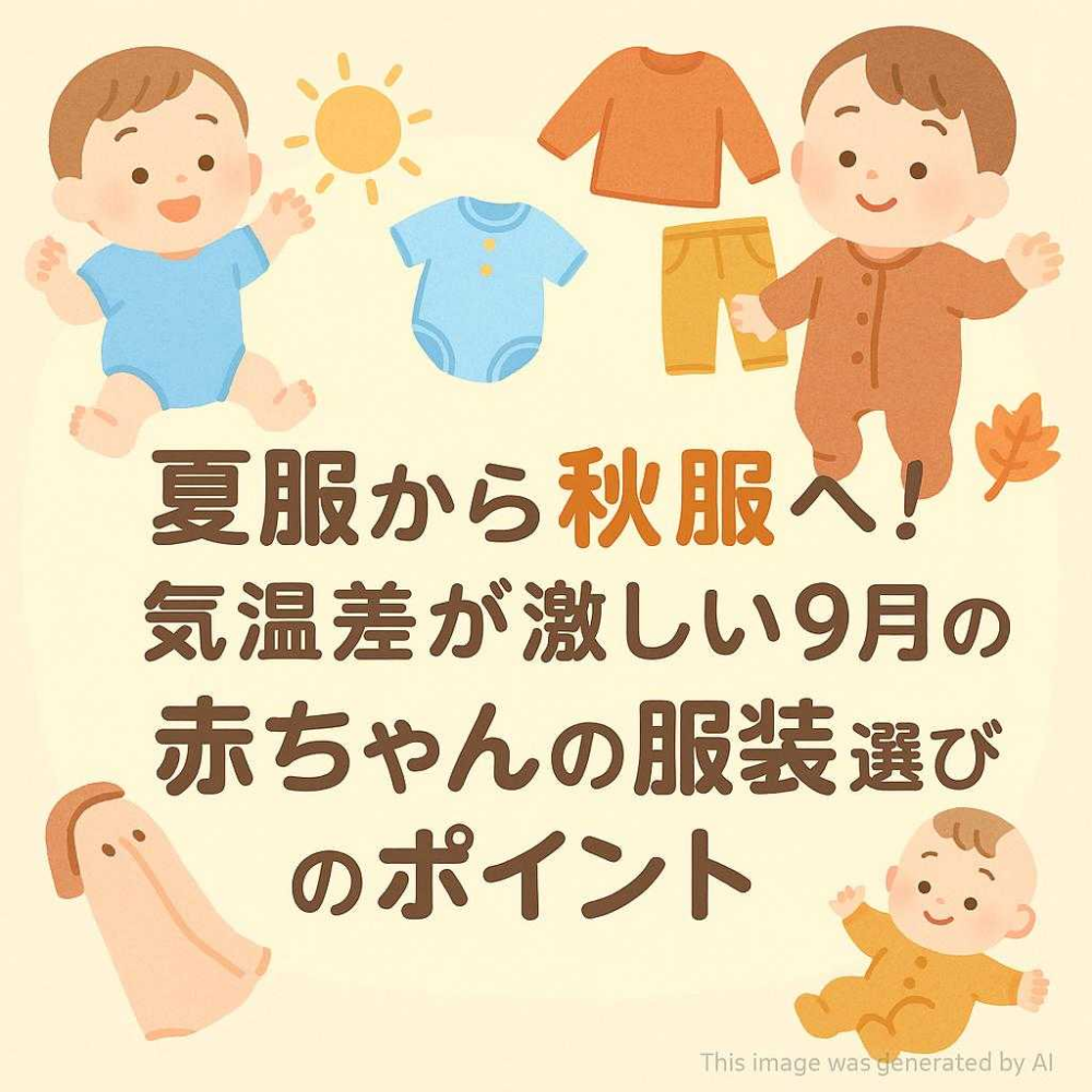 夏服から秋服へ！気温差が激しい9月の赤ちゃんの服装選びのポイント