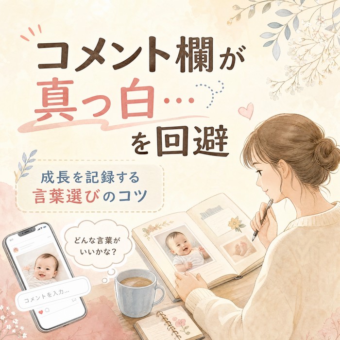 コメント欄が真っ白…を回避！日常のちょっとした成長を記録する言葉選びのコツ
