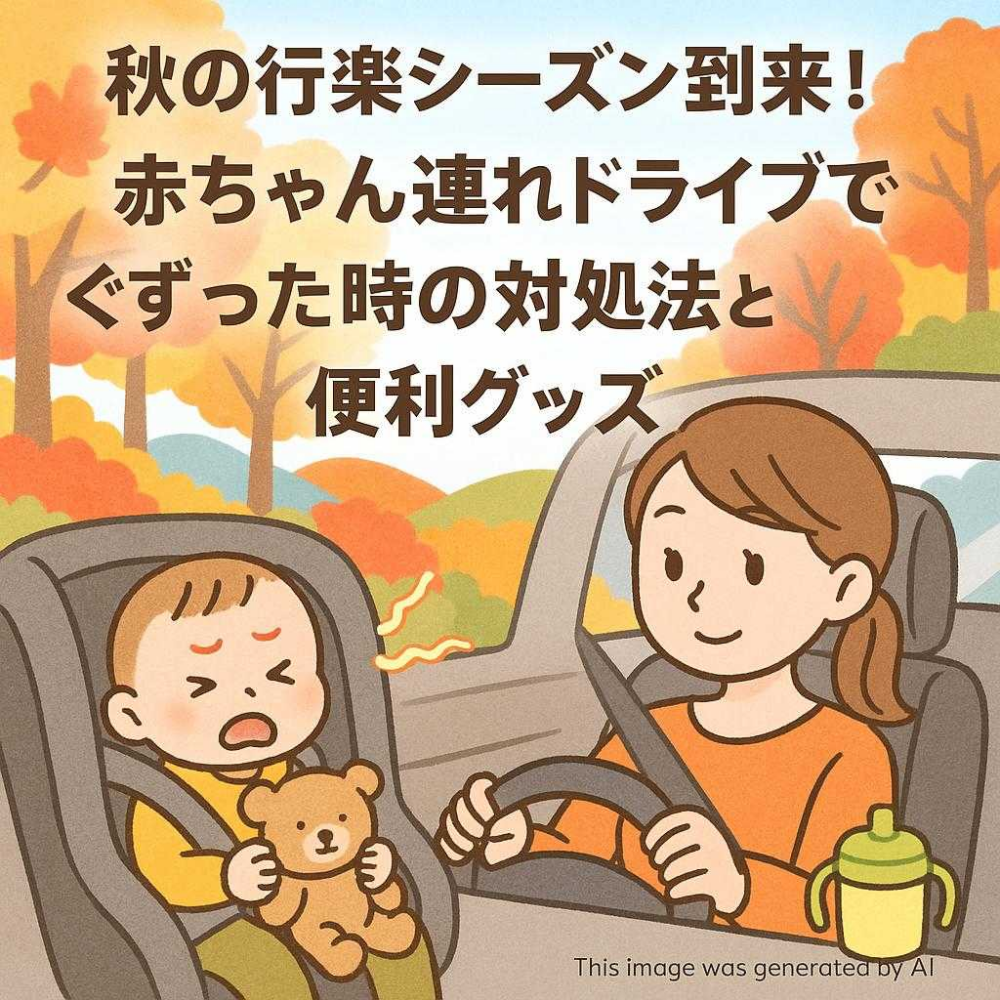 秋の行楽シーズン到来！赤ちゃん連れドライブでぐずった時の対処法と便利グッズ