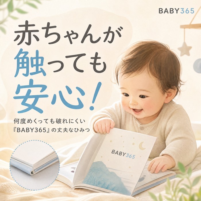 何度めくっても破れにくい！赤ちゃんが触っても安心な「BABY365」の丈夫な紙のひみつ
