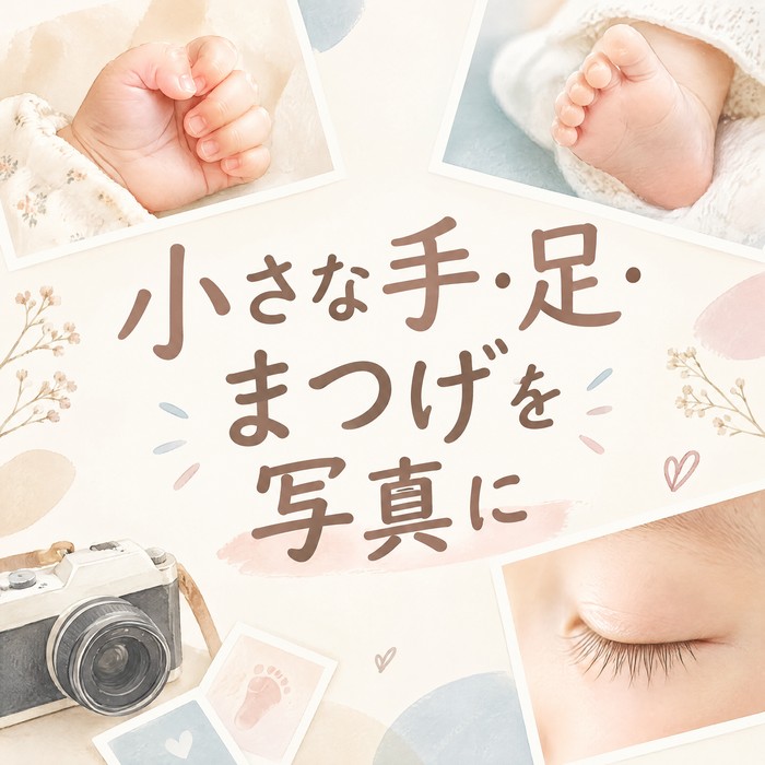 手・足・まつげ…今だけの小ささを残す「パーツ写真」の撮り方